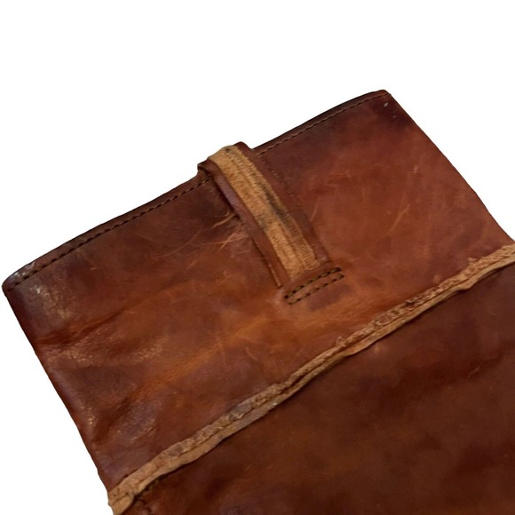 Frye Shirley Artisan Tall Riding Boots Brown Leather Pull On - Picture 11 of 15